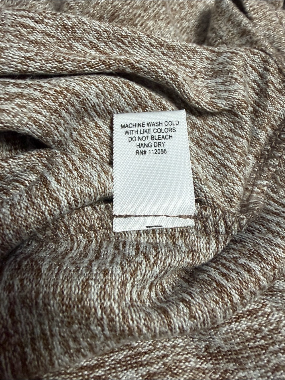 Zenana Heathered Taupe Knit Top - Picture 7 of 7